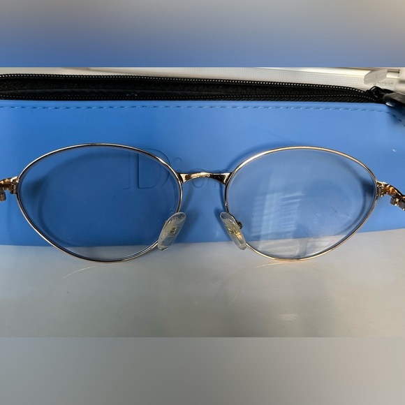 Christian Dior Authentic &Vintage Pale gold metal frames Replaceable Rx lenses - Picture 6 of 12